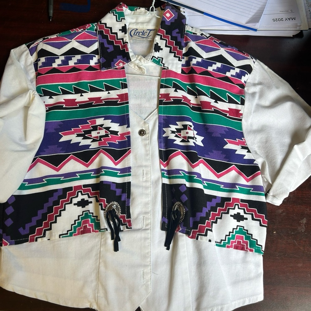 Colorful Geometric Patterned Jacket
